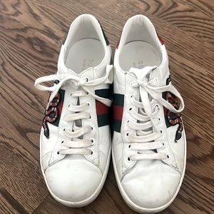 Gucci Men’s Ace Low Top Embroidered Sneakers Size 6.5 (women’s size 9/9.5)
